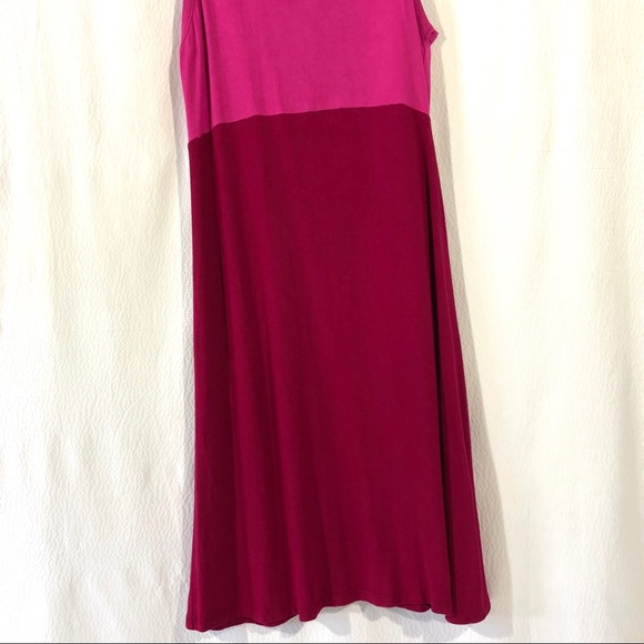 GAP Color Block Pink and Red Jersey Sundress - Picture 3 of 8